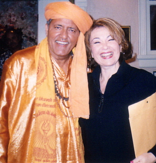 Yogi Ramesh with Roseanne Barr