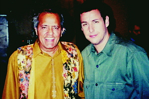 Yogi Ramesh with Adam Sandler